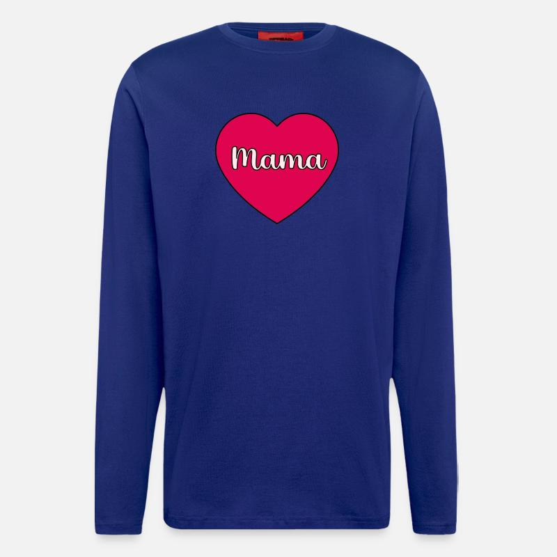 Mama-Herz - Langarmshirt - made by SPREAD  - Iconic Blue