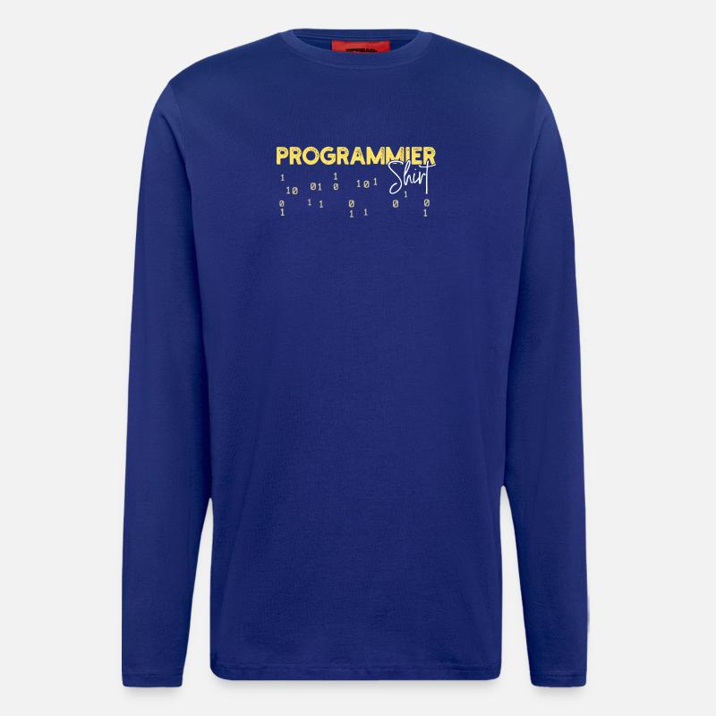 Developer Statement Coden Skripting Webentwickler - Langarmshirt - made by SPREAD  - Iconic Blue