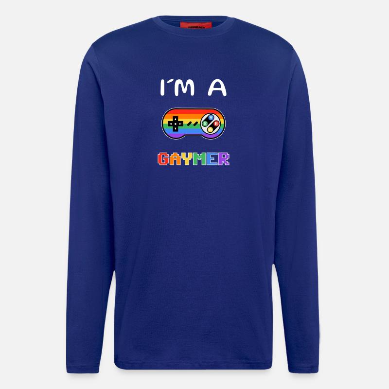 Pride-Gaming Controller Motiv - Langarmshirt - made by SPREAD  - Iconic Blue