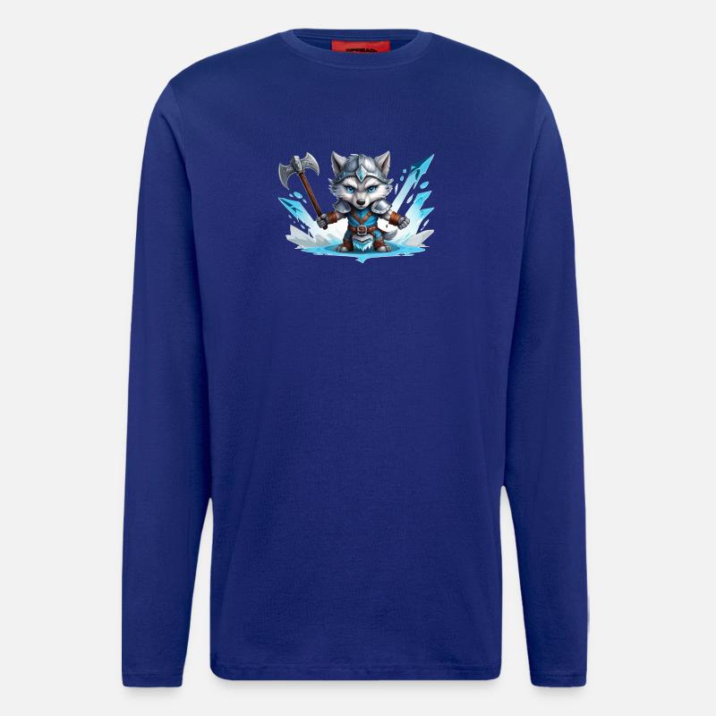 Viking Wolf Warrior - Langarmshirt - made by SPREAD - Iconic Blue