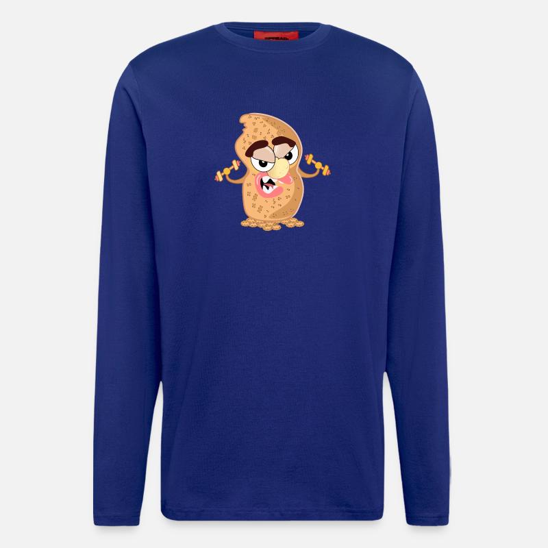 BICEPS STRENGTH TRAINING PEANUTS - Longsleeve - made by SPREAD  - Iconic Blue