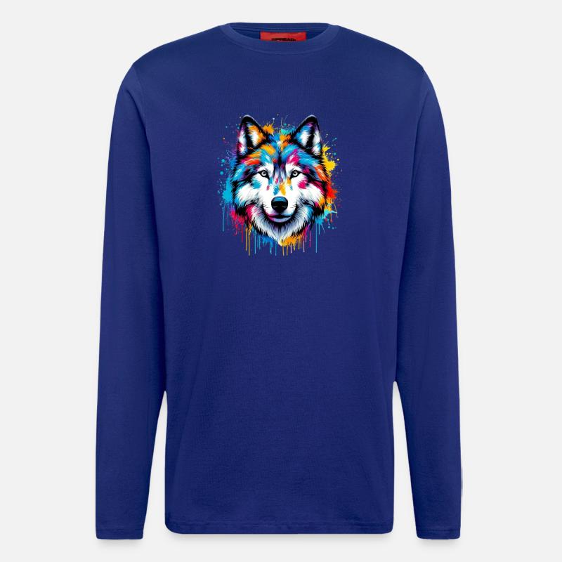 Wolf - Longsleeve - made by SPREAD  - Iconic Blue