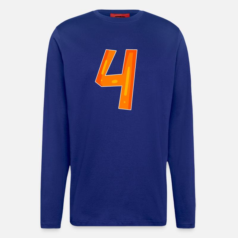 4 orange - Longsleeve - made by SPREAD  - Iconic Blue
