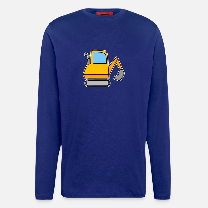 Bagger Motiv - Langarmshirt - made by SPREAD  - Iconic Blue