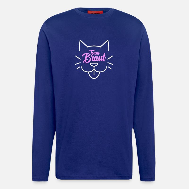 Team Braut Katze - Langarmshirt - made by SPREAD  - Iconic Blue