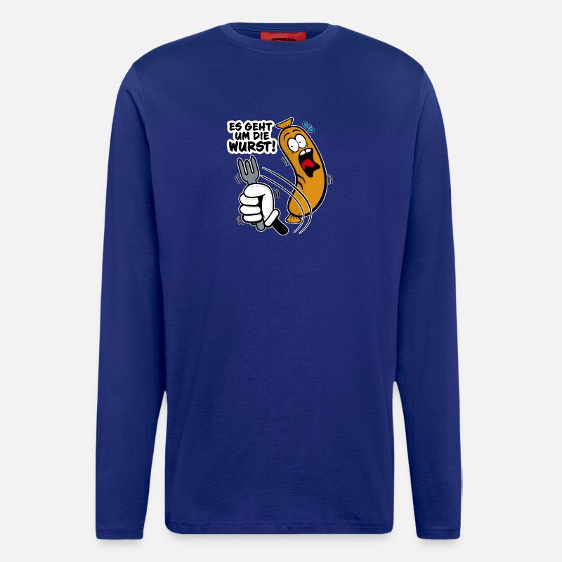 Es geht um die Wurst - Langarmshirt - made by SPREAD  - Iconic Blue