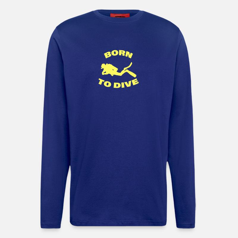 BORN TO DIVE - Langarmshirt - made by SPREAD - Iconic Blue
