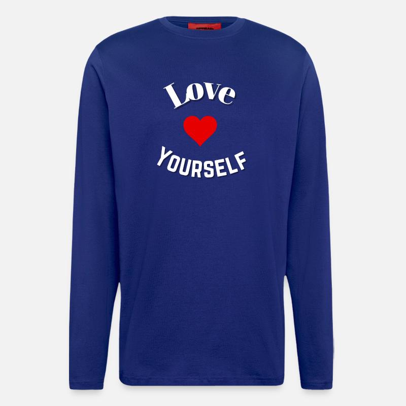 Sich selbst lieben - Langarmshirt - made by SPREAD - Iconic Blue