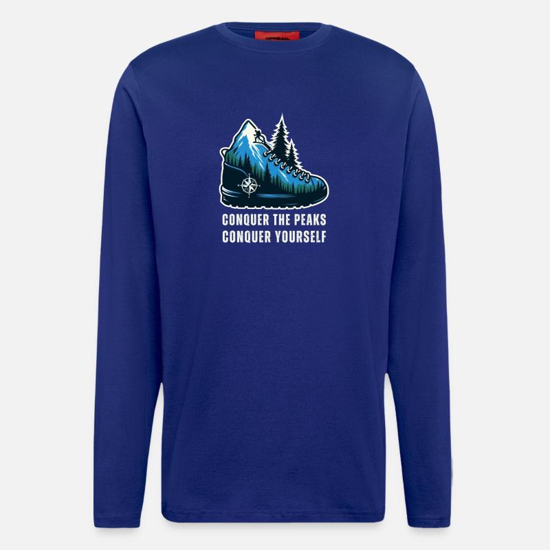 Bergsteigen - Langarmshirt - made by SPREAD  - Iconic Blue