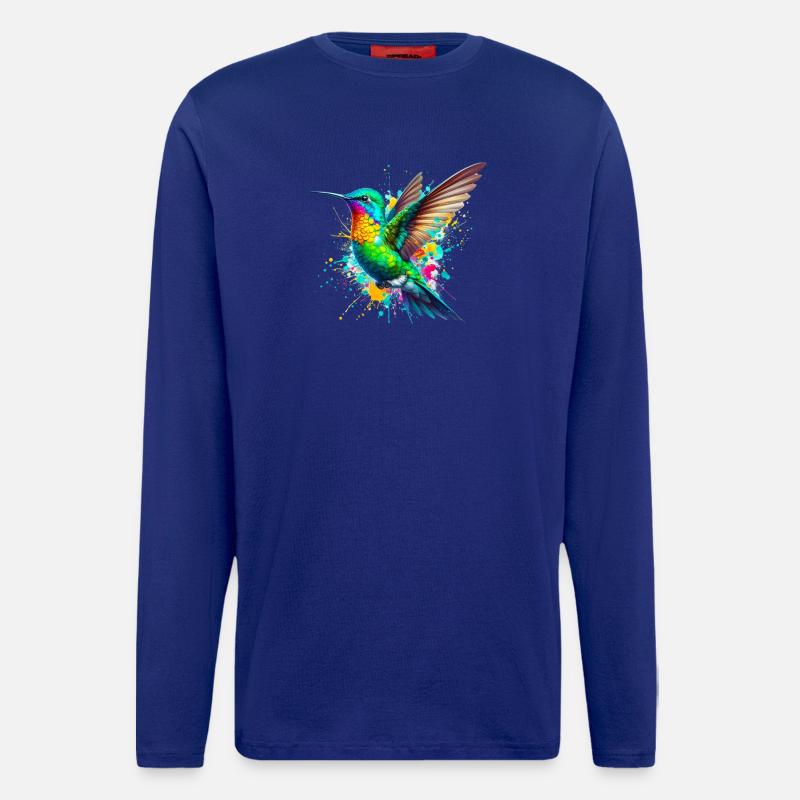 Kolibri - Langarmshirt - made by SPREAD - Iconic Blue
