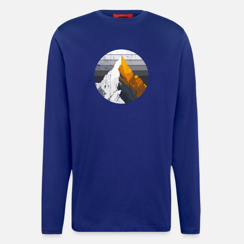 Gradient Peak Summit - Longsleeve - made by SPREAD  - Iconic Blue