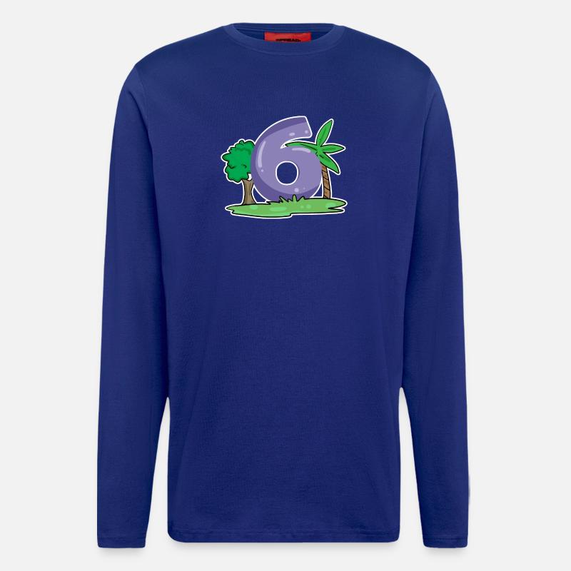 Number 6 Pattern - Longsleeve - made by SPREAD - Iconic Blue