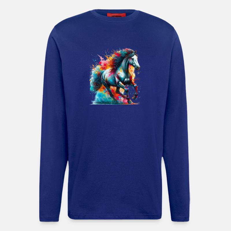 Pferd - Langarmshirt - made by SPREAD  - Iconic Blue