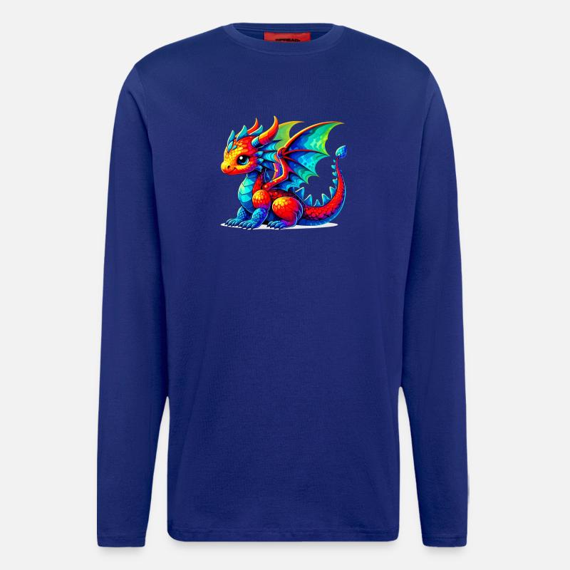 Drache - Langarmshirt - made by SPREAD  - Iconic Blue
