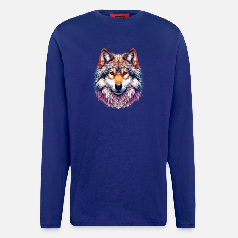 Wolf - Langarmshirt - made by SPREAD  - Iconic Blue