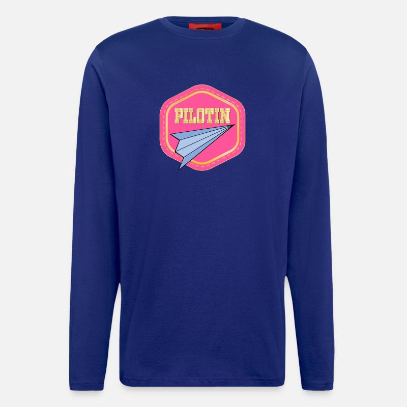 LUFTFAHRT PILOTIN - PAPIERFLIEGER - Langarmshirt - made by SPREAD  - Iconic Blue