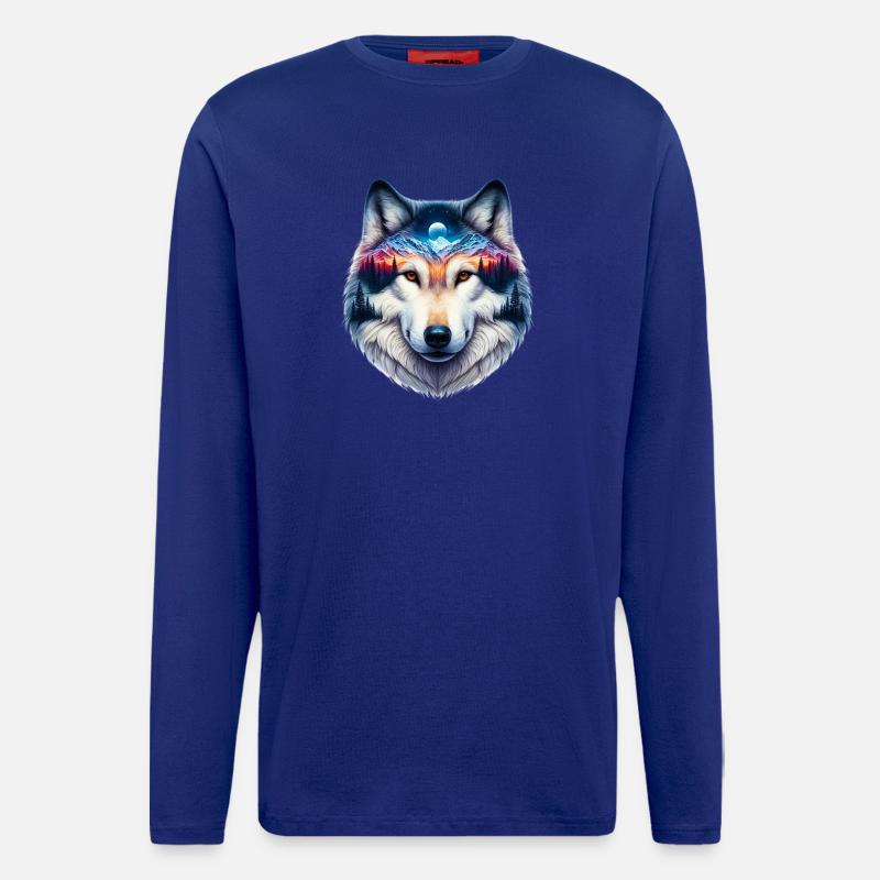 Wolf - Langarmshirt - made by SPREAD  - Iconic Blue