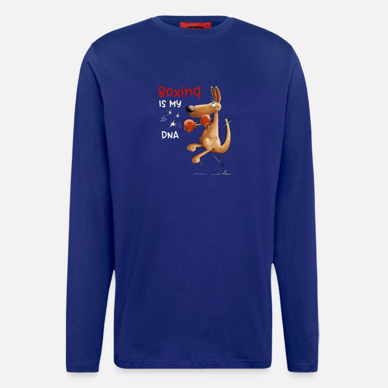 Känguru Boxer Dna - Langarmshirt - made by SPREAD  - Iconic Blue