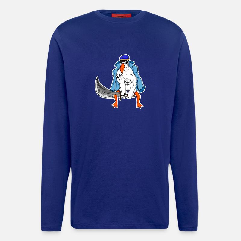 Möwe Muskeln - Langarmshirt - made by SPREAD  - Iconic Blue