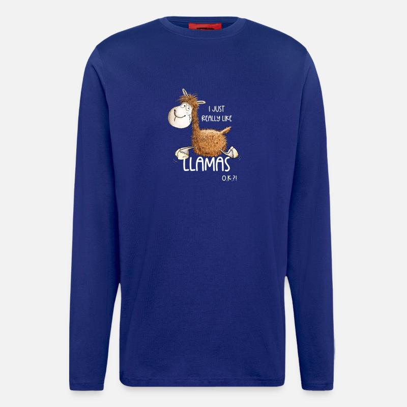 I Just Really Like Llamas - Longsleeve - made by SPREAD - Iconic Blue