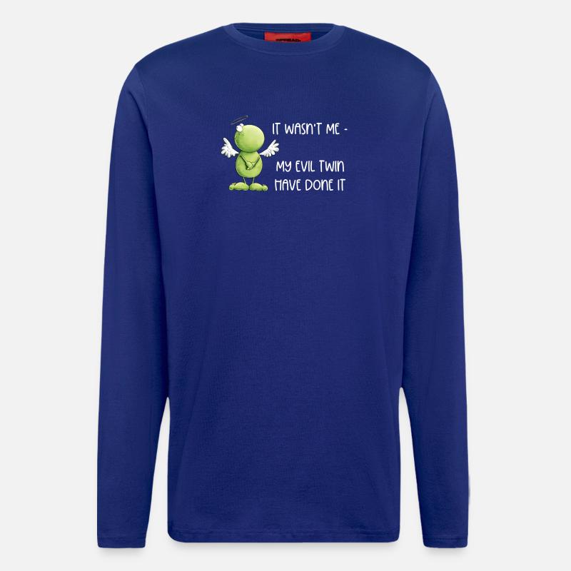 Frosch Engel Unschuld - Langarmshirt - made by SPREAD  - Iconic Blue