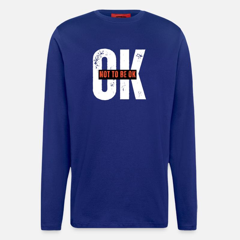 Assertive Protest Graphic T-Shirt - Longsleeve - made by SPREAD  - Iconic Blue