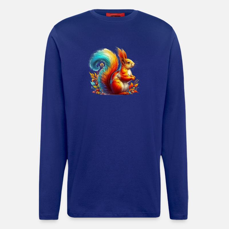 Eichhörnchen - Langarmshirt - made by SPREAD  - Iconic Blue