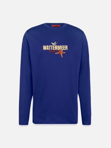 Wattenmeer - Nordsee - Langarmshirt - made by SPREAD - Iconic Blue