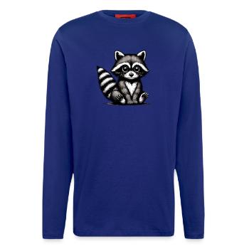 Waschbär - Langarmshirt - made by SPREAD  - Iconic Blue - Vorne