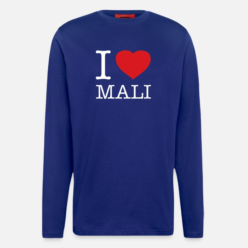 I LOVE MALI - Langarmshirt - made by SPREAD  - Iconic Blue