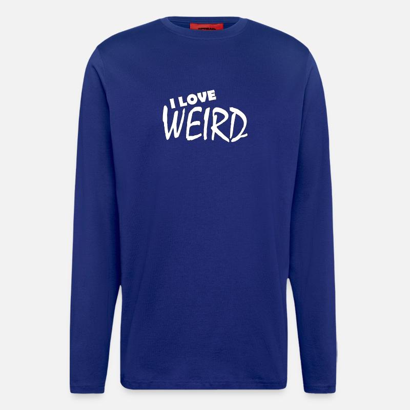 I LOVE WEIRD - Langarmshirt - made by SPREAD - Iconic Blue