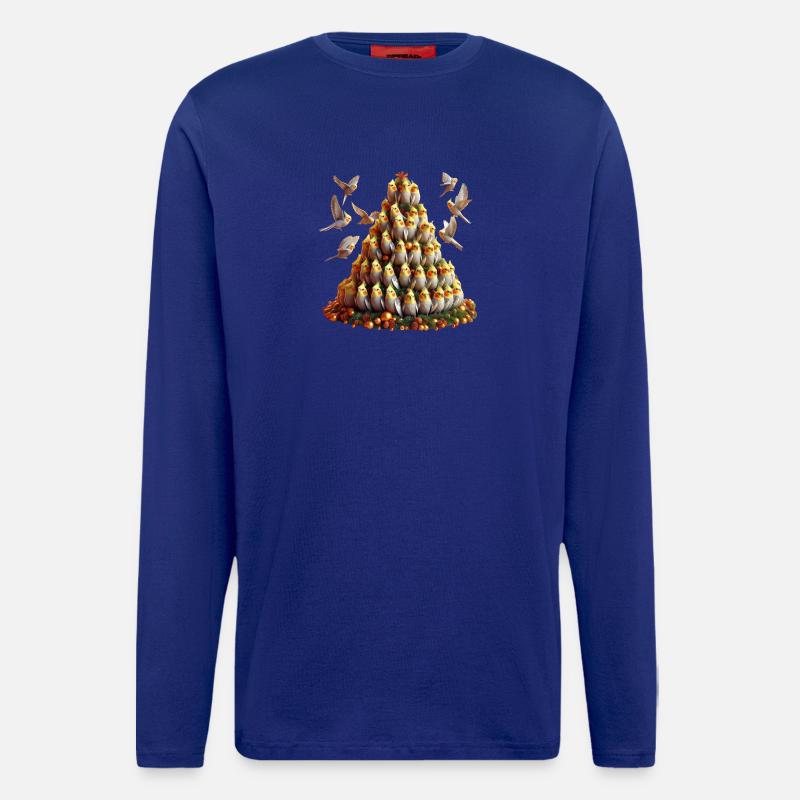 Weihnachtsbaum (02) - Langarmshirt - made by SPREAD  - Iconic Blue