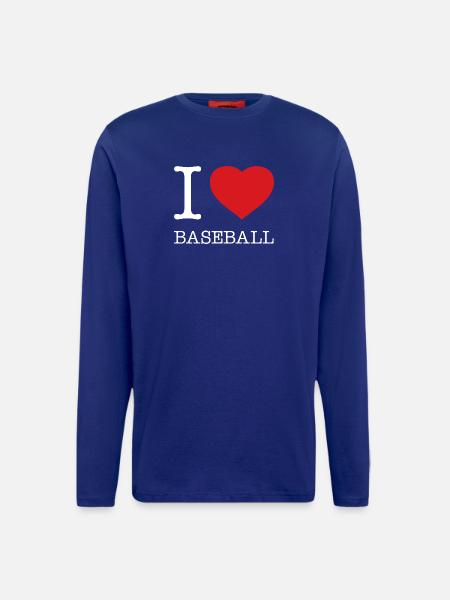 I LOVE BASEBALL - Longsleeve - made by SPREAD  - Iconic Blue