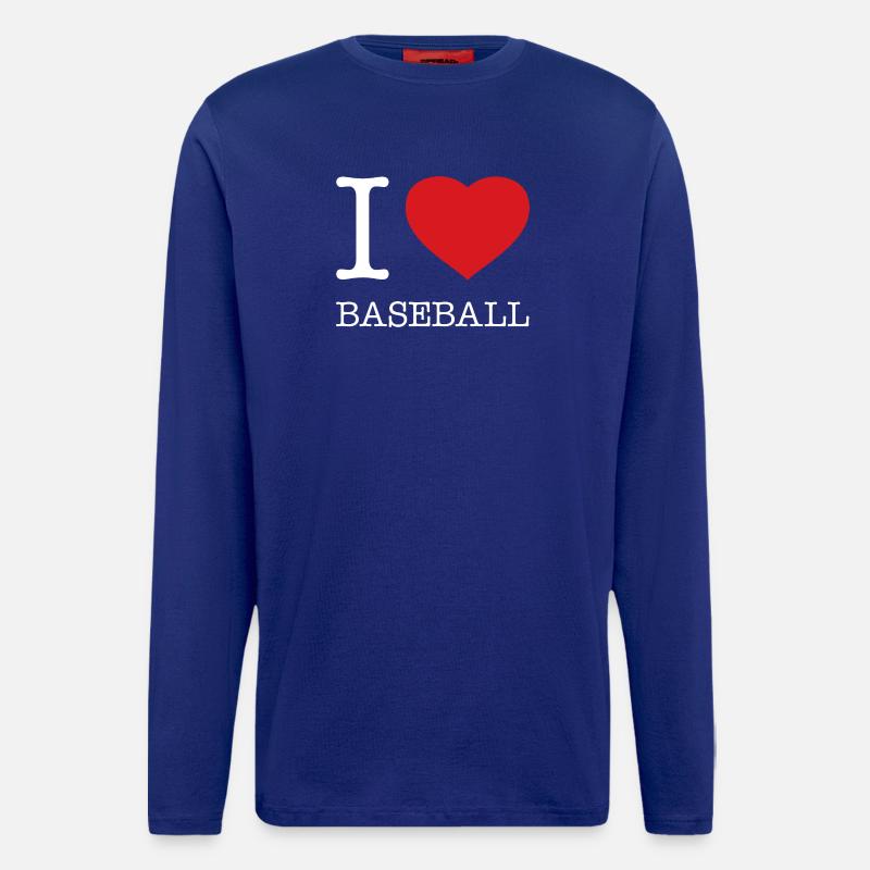 I LOVE BASEBALL - Longsleeve - made by SPREAD  - Iconic Blue