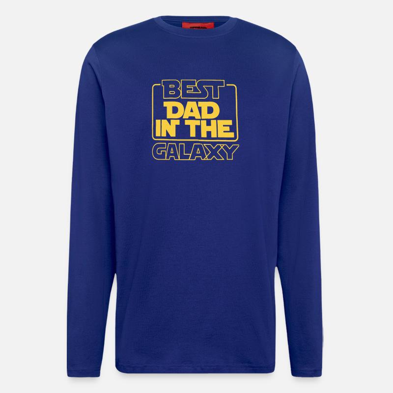 Bester Vater der Galaxis - Langarmshirt - made by SPREAD  - Iconic Blue