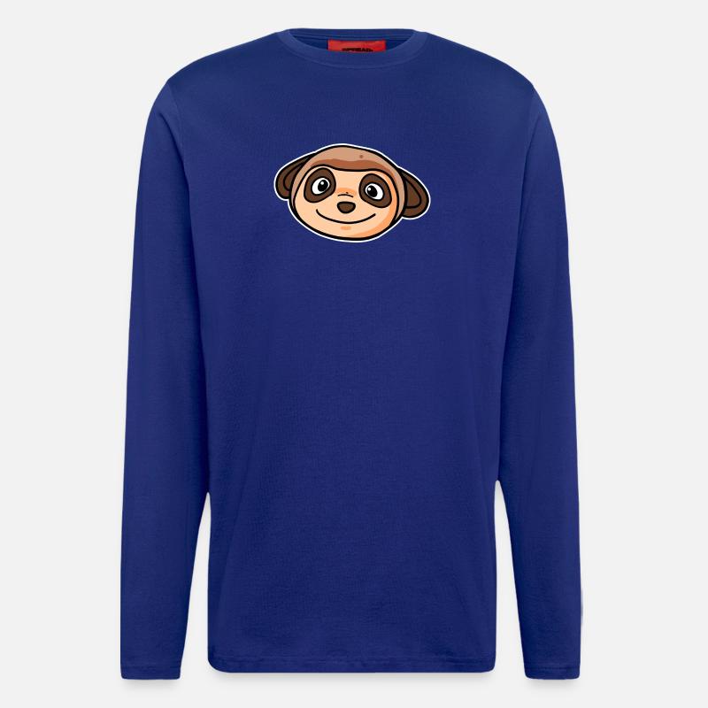 Erdmännchen Tier Kopf - Langarmshirt - made by SPREAD  - Iconic Blue