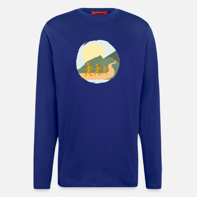 Keep on Walking - Langarmshirt - made by SPREAD  - Iconic Blue