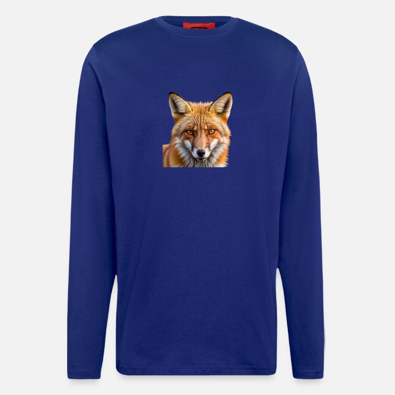 Fuchs Tierbild - Langarmshirt - made by SPREAD  - Iconic Blue