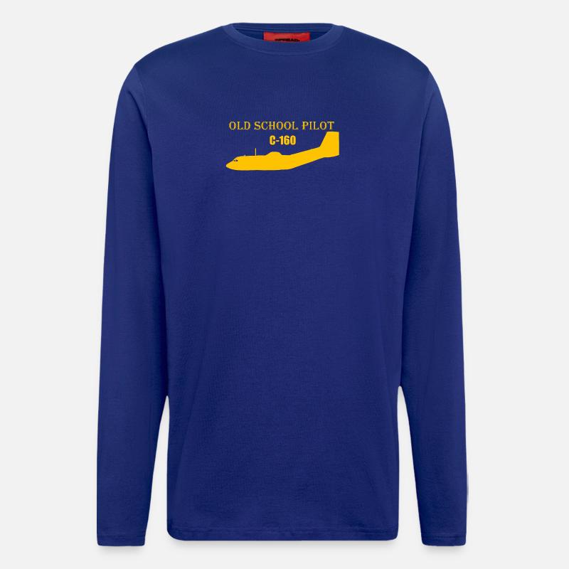 Old school pilot C-160 - Langarmshirt - made by SPREAD - Iconic Blue