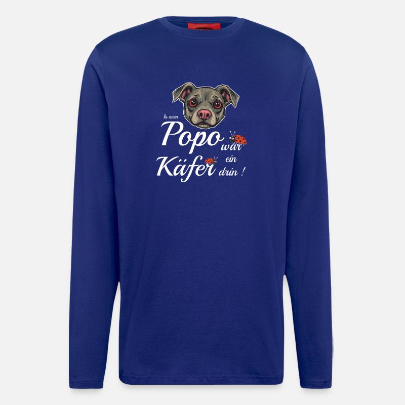 Lustiger Hund - Langarmshirt - made by SPREAD  - Iconic Blue