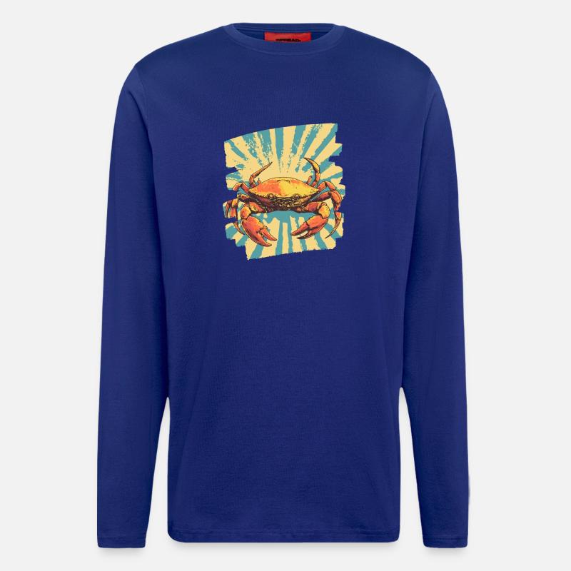 Krabbe Retro - Langarmshirt - made by SPREAD  - Iconic Blue