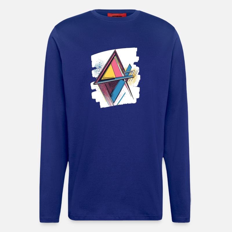 80s - Langarmshirt - made by SPREAD  - Iconic Blue