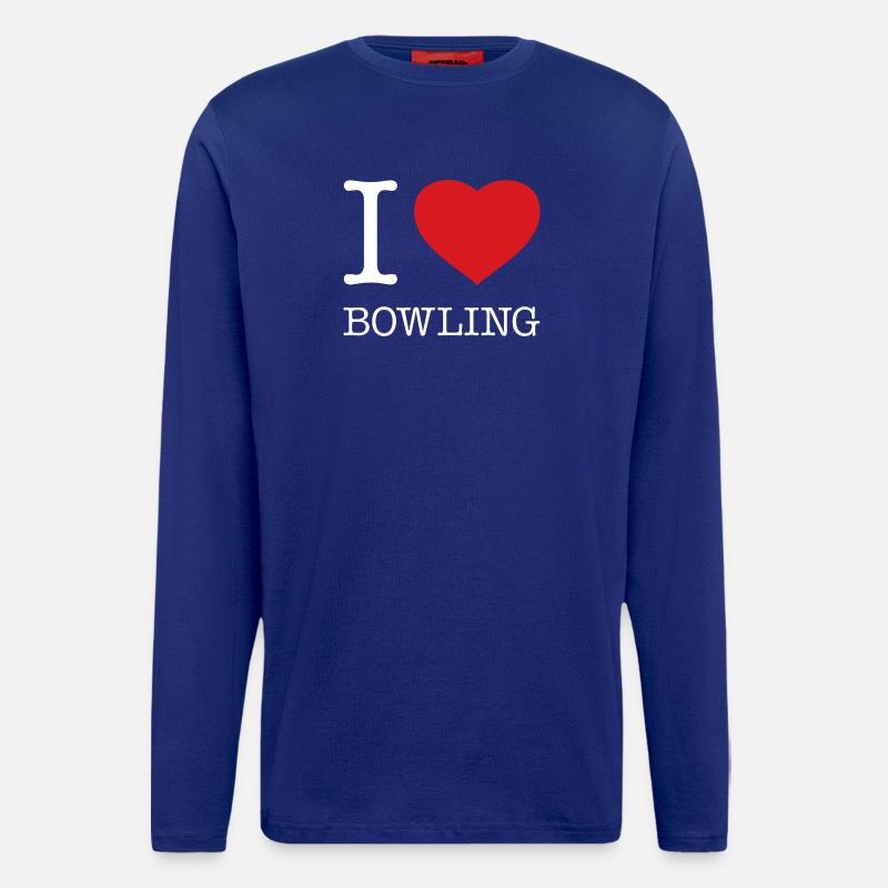 J’ADORE LE BOWLING - Manches longues bio décontracté fabriqué en UE - Iconic Blue