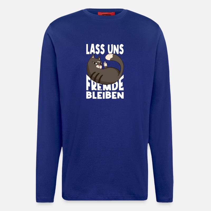 Lass Uns Fremde Bleiben - Langarmshirt - made by SPREAD  - Iconic Blue
