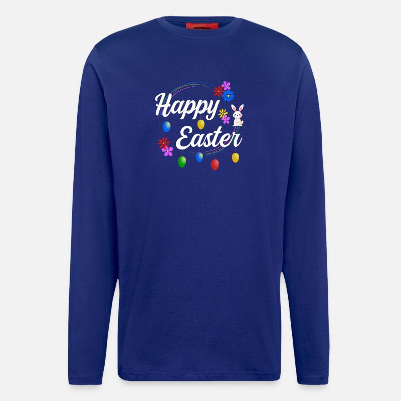 Happy Easter - Langarmshirt - made by SPREAD  - Iconic Blue