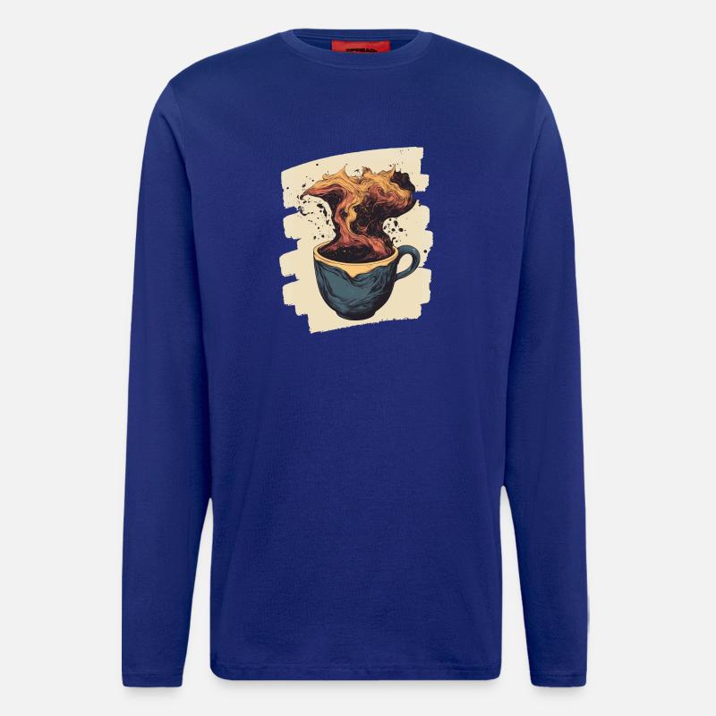 Coffee Coffee Coffee Lovers - Longsleeve - made by SPREAD  - Iconic Blue