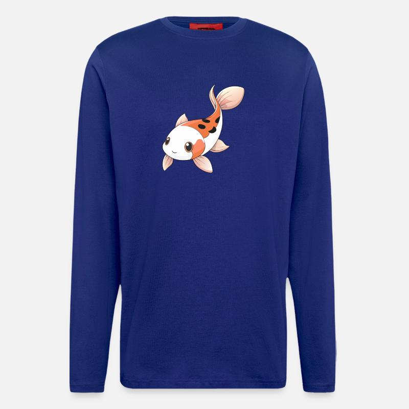 Süßer Showa-Koi-Karpfen - Langarmshirt - made by SPREAD - Iconic Blue