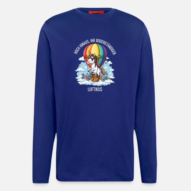 Luftikus-Einhorn - Langarmshirt - made by SPREAD  - Iconic Blue