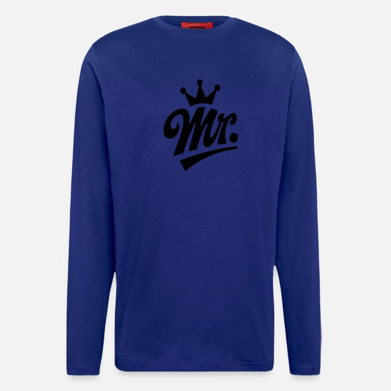 Mr. & Krone, customizable - Longsleeve - made by SPREAD  - Iconic Blue