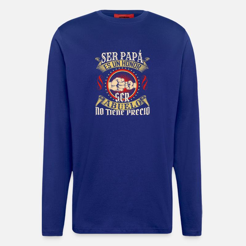 Ser Papá Es Un Héroe - Longsleeve - made by SPREAD  - Iconic Blue